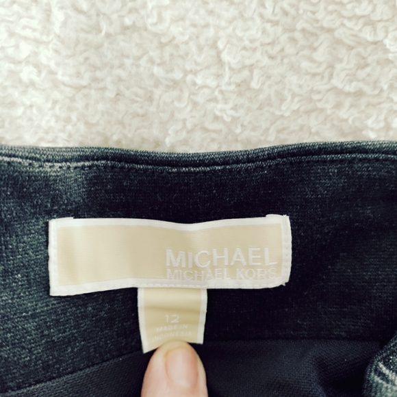NWOT Michael Kors charcoal knit skirt size 12 - Picture 4 of 4